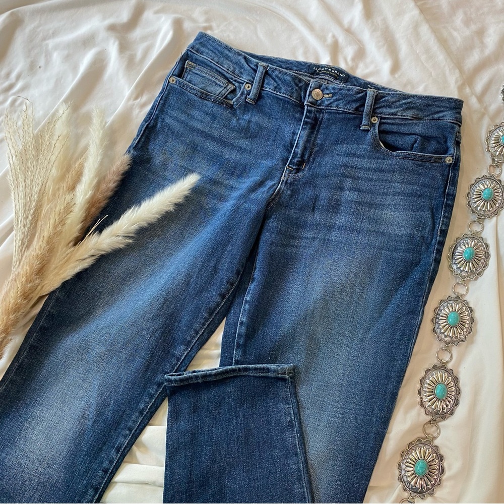 Lucky Brand Lolita Skinny Denim Jeans Size 12 Western, Boho, Casual, Mom Jeans